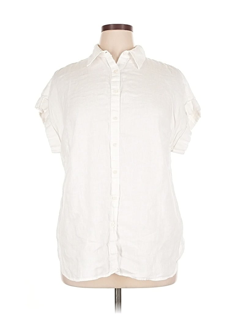 Pre-owned Polo Ralph Lauren Short Sleeve Button Down Shirt In White