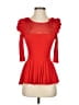 Arden B. Red 3/4 Sleeve Top Size XS - photo 1