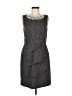 Connected Apparel Tweed Gray Cocktail Dress Size 8 - photo 1