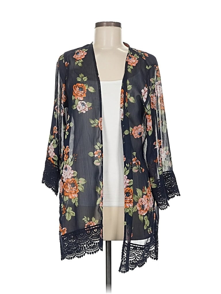 Pre-owned Jolt Kimono In Gray