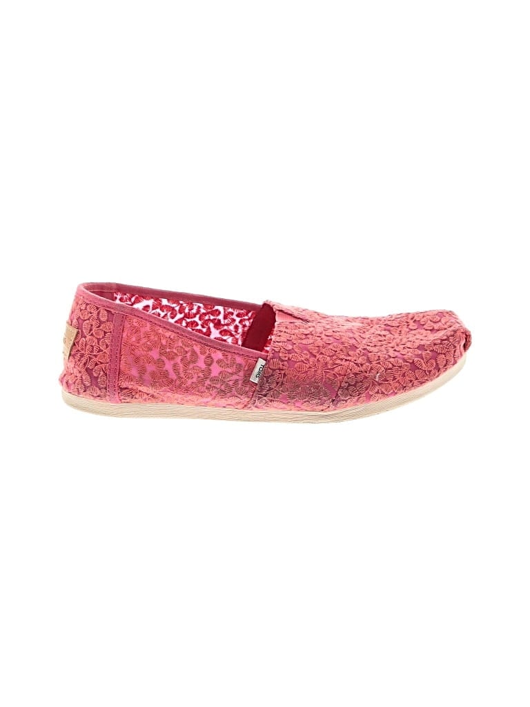 Pre-owned Toms Flats In Pink