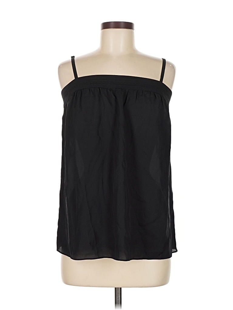 Pre-owned Vince Sleeveless Silk Top Black Strapless Neckline Tops