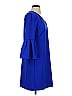 Donna Morgan Solid Blue Casual Dress Size 2 - photo 4