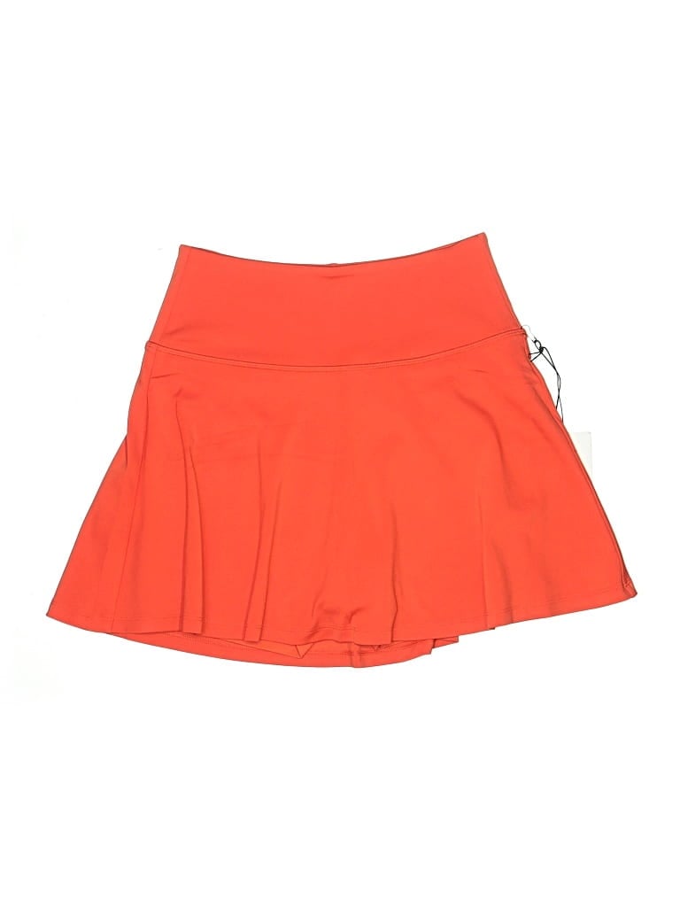 Pre-owned Girlfriend Collective Casual Skirt In Orange