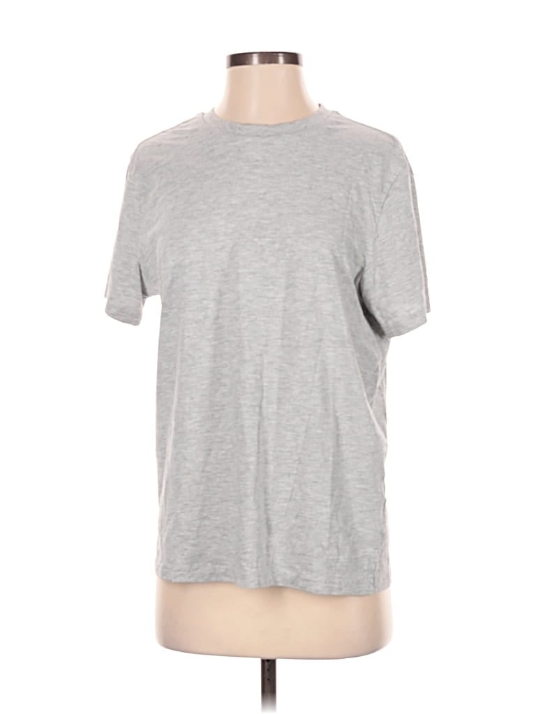 Pre-owned H&m Short Sleeve T-shirt In Gray