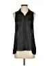 Guess 100% Polyester Black Sleeveless Button-Down Shirt Size XS - photo 1