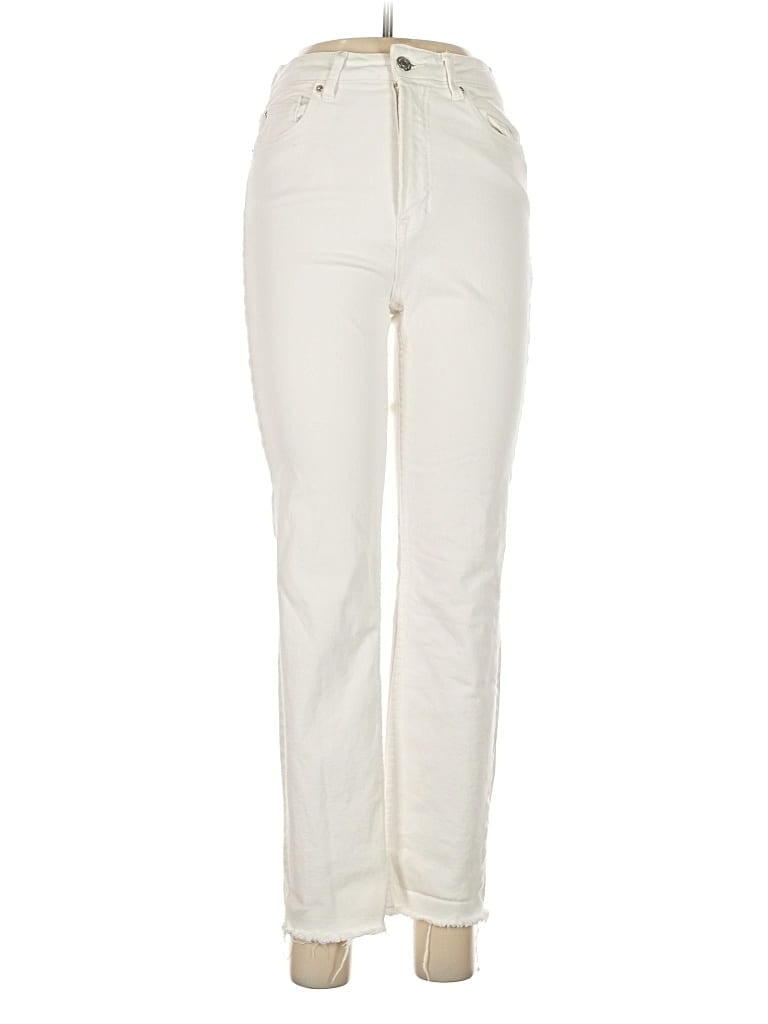 Pre-owned Stradivarius Casual Pants In White