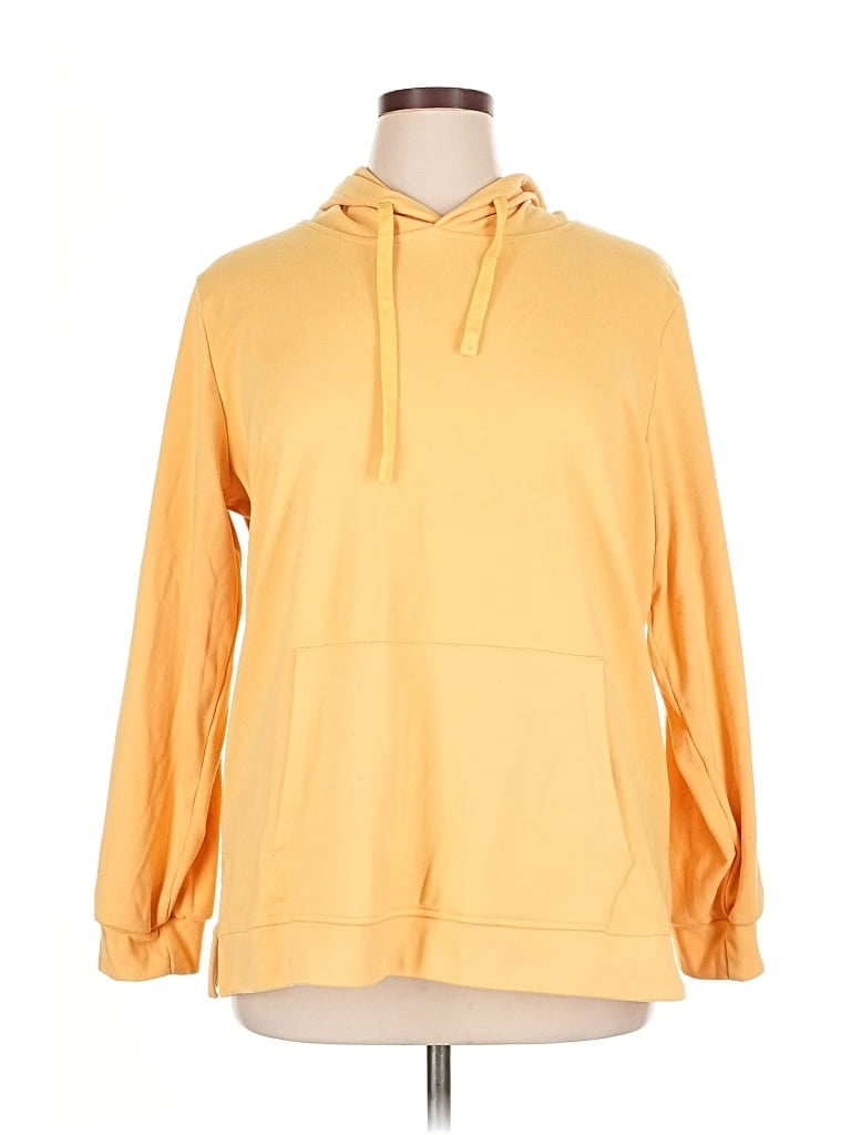 Pre-owned Unbranded Pullover Hoodie In Yellow