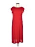 Talbots Solid Red Casual Dress Size L - photo 1