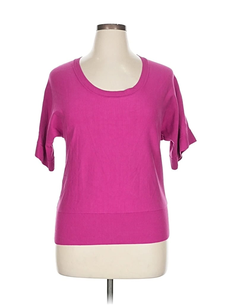 Pre-owned Chico's Cardigan Sweater In Pink