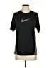 Nike 100% Polyester Black Active T-Shirt Size S - photo 1