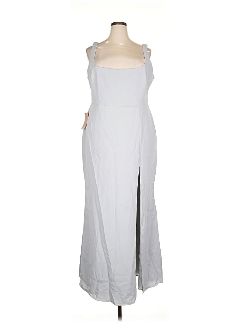 Pre-owned Bhldn Casual Dress In Gray