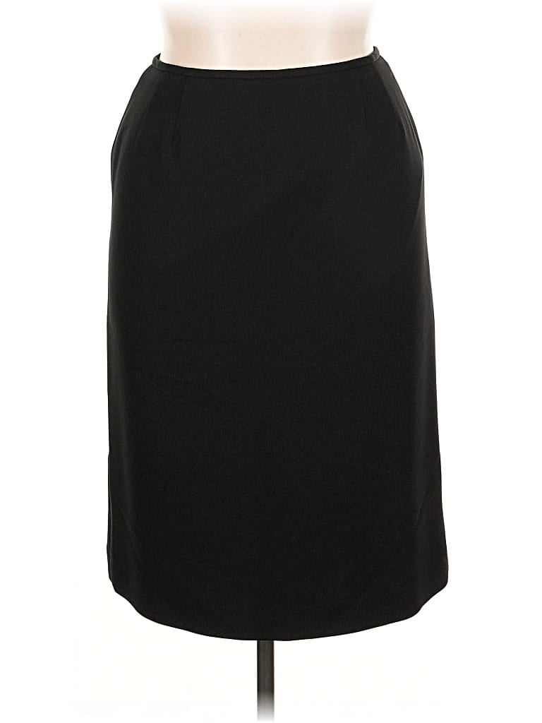 Pre-owned Kasper Formal Skirt In Black