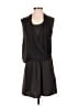 ALLSAINTS 100% Polyester Solid Black Brown Casual Dress Size 0 - photo 1