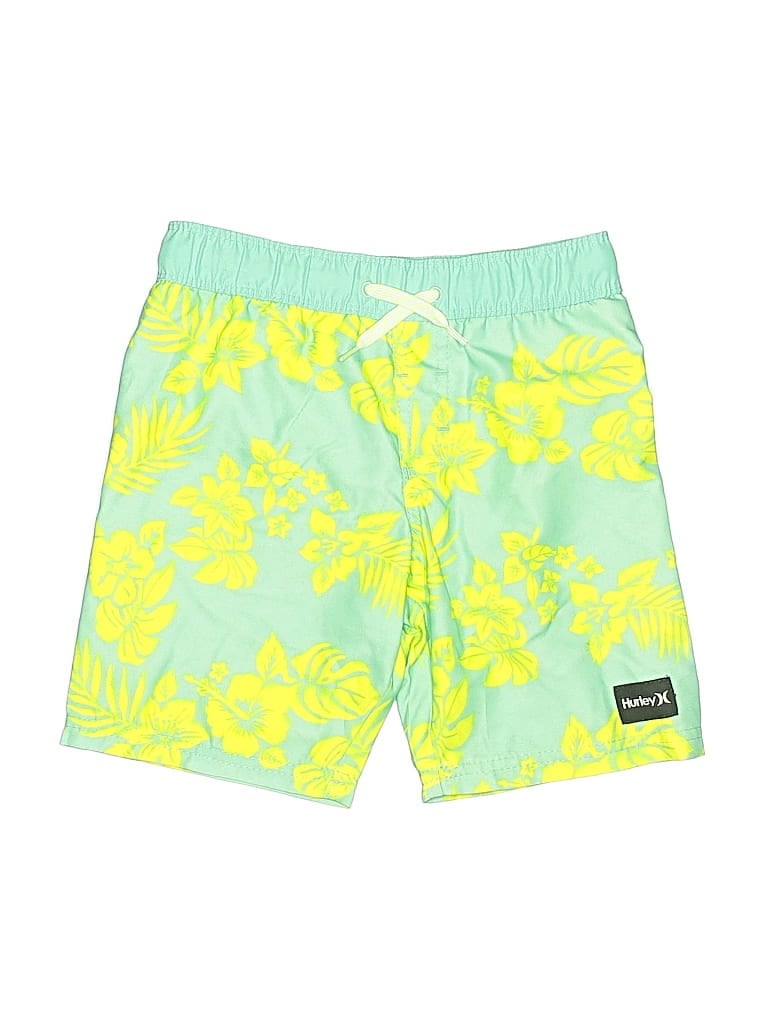 Pre-owned Hurley Kids'  Rash Guard In Green