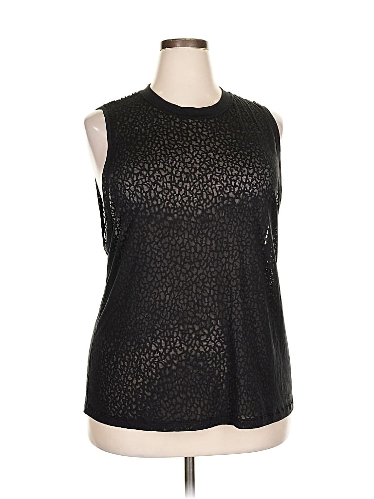 Pre-owned Andrew Marc Sleeveless T-shirt In Black