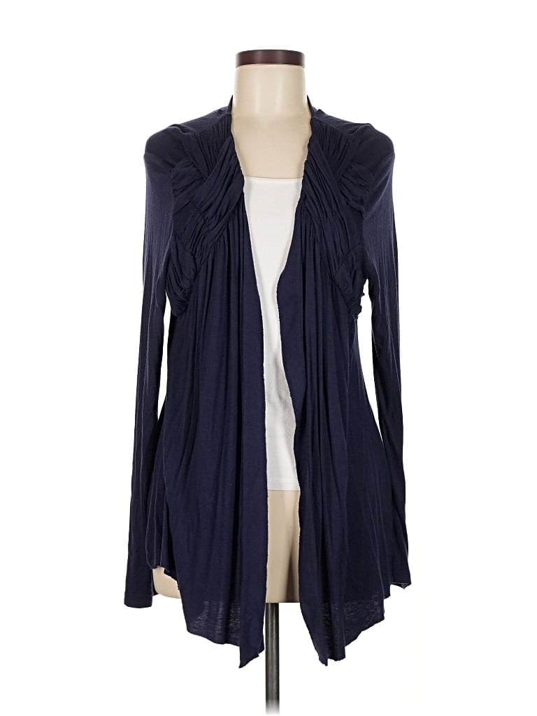 Pre-owned Brittany Black Cardigan Sweater In Blue