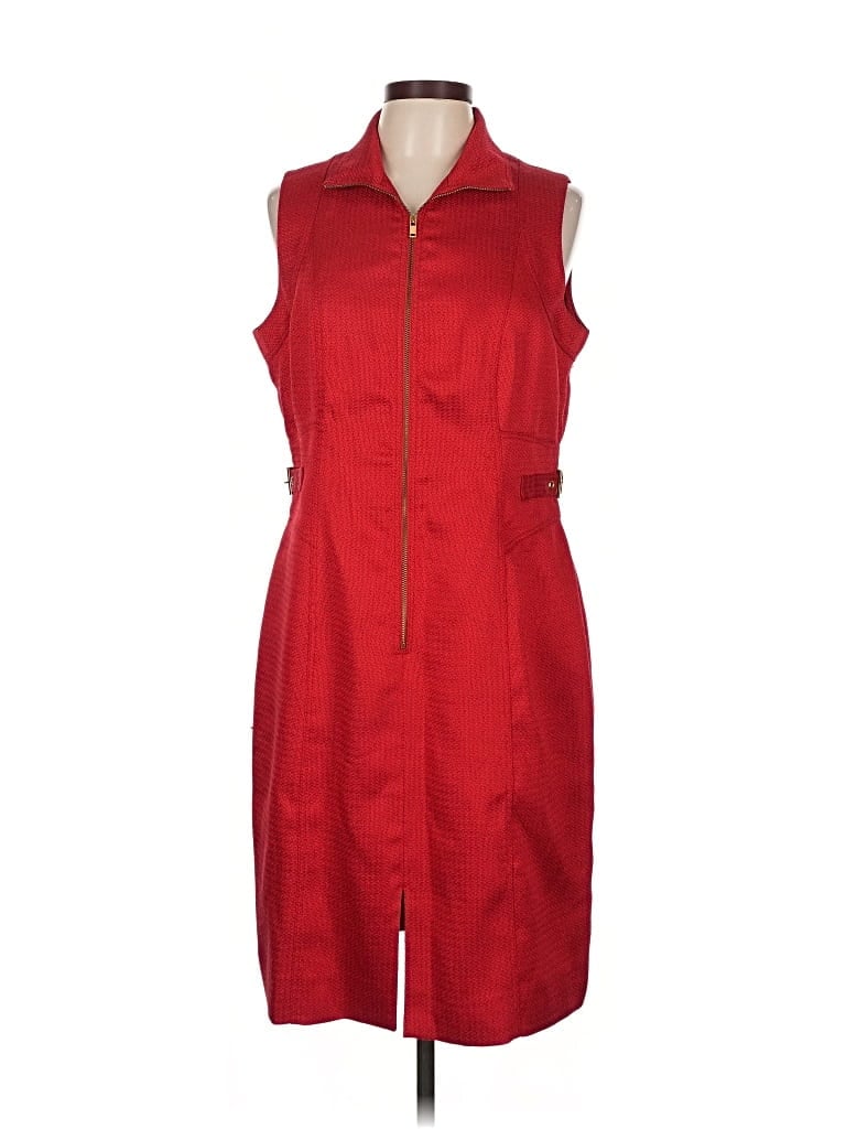 Pre-owned Tahari By Asl Casual Dress In Red