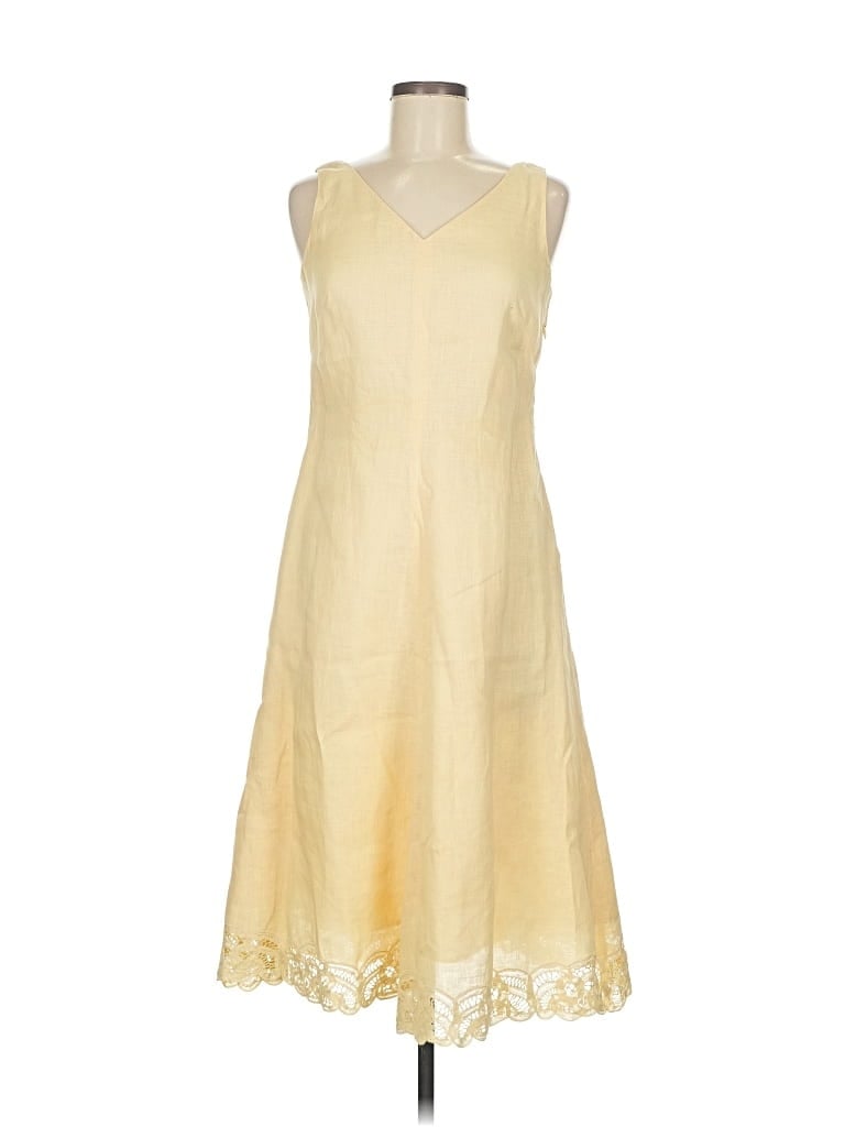 Pre-owned Talbots Casual Dress In Yellow