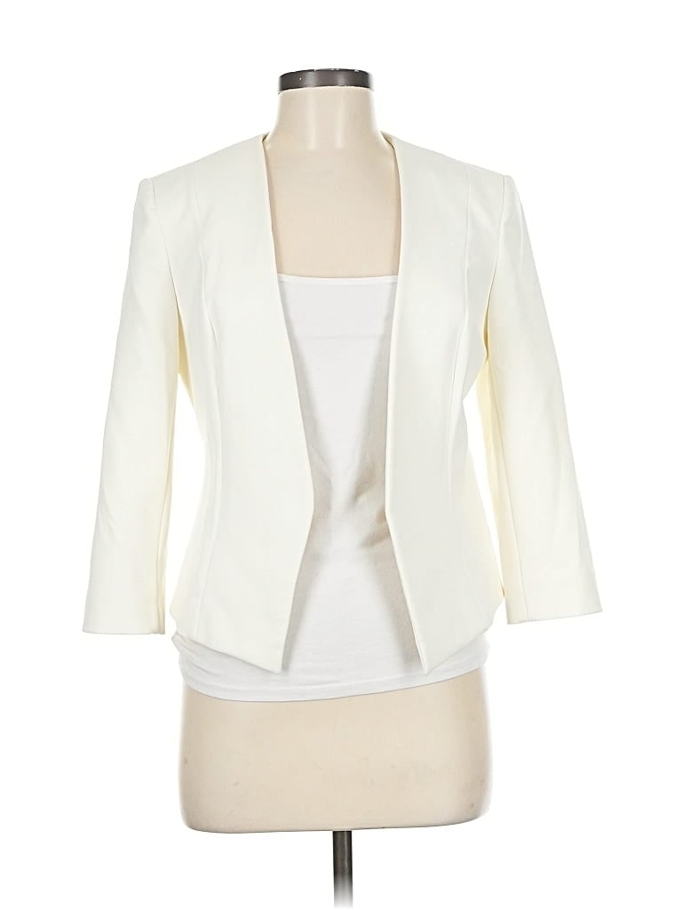 Pre-owned Express Outlet Blazer Jacket In White
