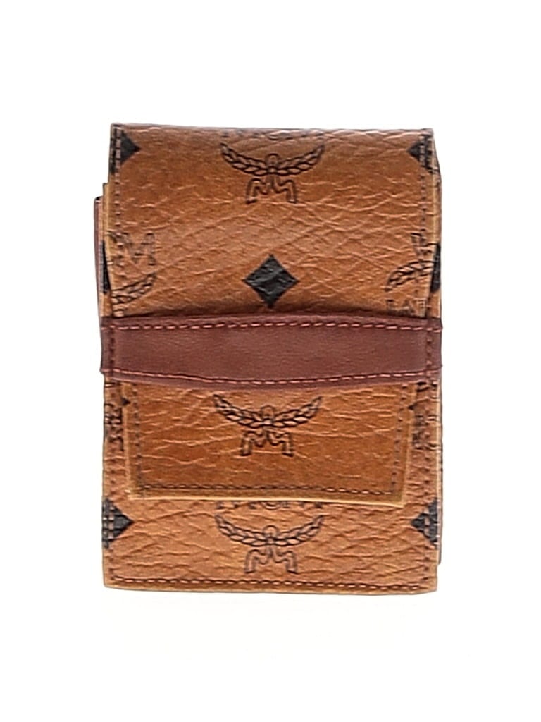 Pre-owned Mcm Card Holder In Brown