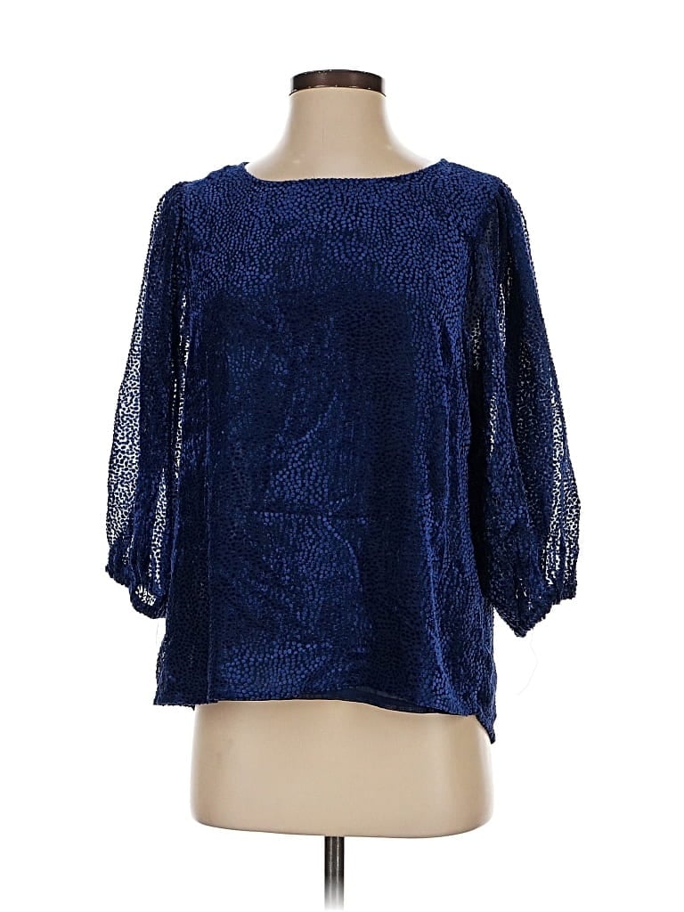 Pre-owned Hayden 3/4 Sleeve Blouse In Blue