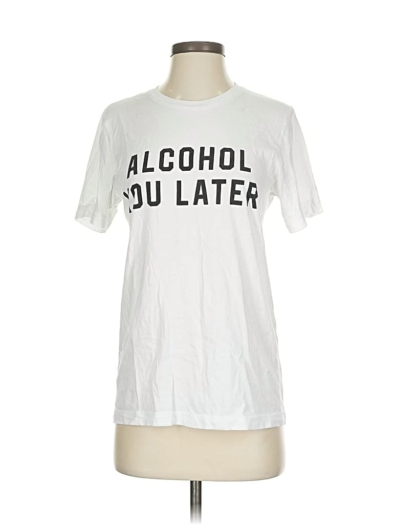 Pre-owned Bella+canvas Short Sleeve T-shirt In White