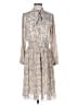 Current Air 100% Polyester Silver Ivory Casual Dress Size XS - photo 1