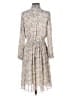 Current Air 100% Polyester Silver Ivory Casual Dress Size XS - photo 2