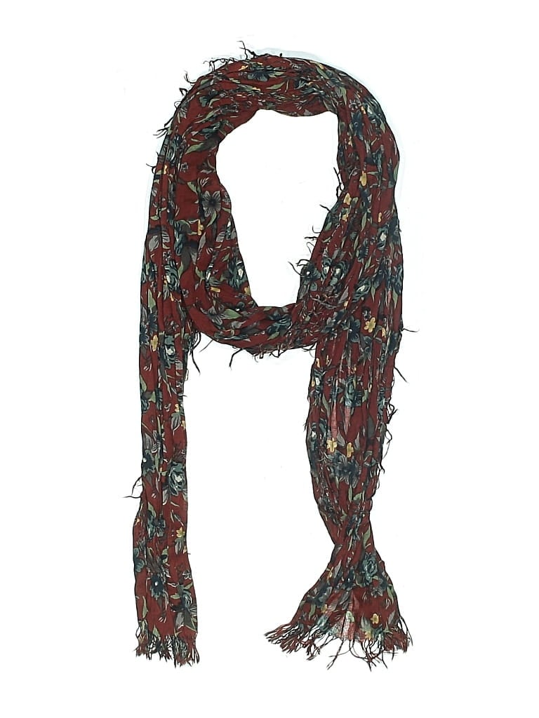 Pre-owned Unbranded Scarf In Burgundy