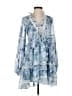 ASOS 100% Polyester Blue Casual Dress Size 0 - photo 1