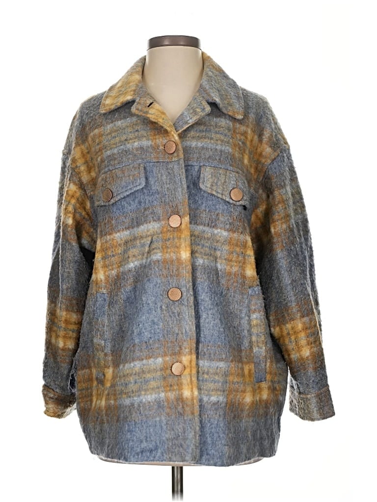 Pre-owned Zara Coat In Blue