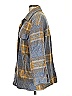 Zara Plaid Blue Coat Size S - photo 5