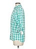 BEANPOLE Checkered-gingham Teal Green Long Sleeve Button-Down Shirt Size M - photo 5