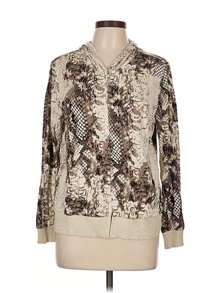 Pre-owned Tribal Cardigan Sweater In Brown