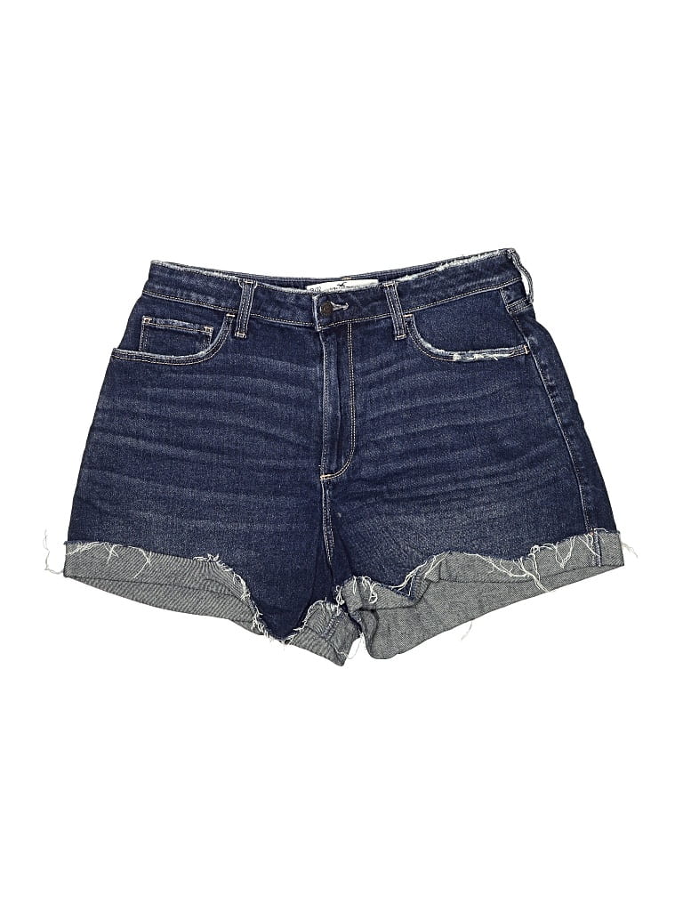 Pre-owned Hollister Denim Shorts In Blue