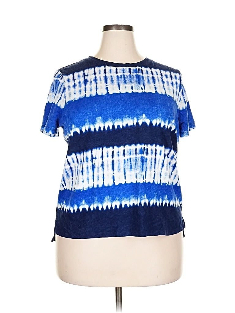 Pre-owned Talbots Short Sleeve T-shirt In Blue