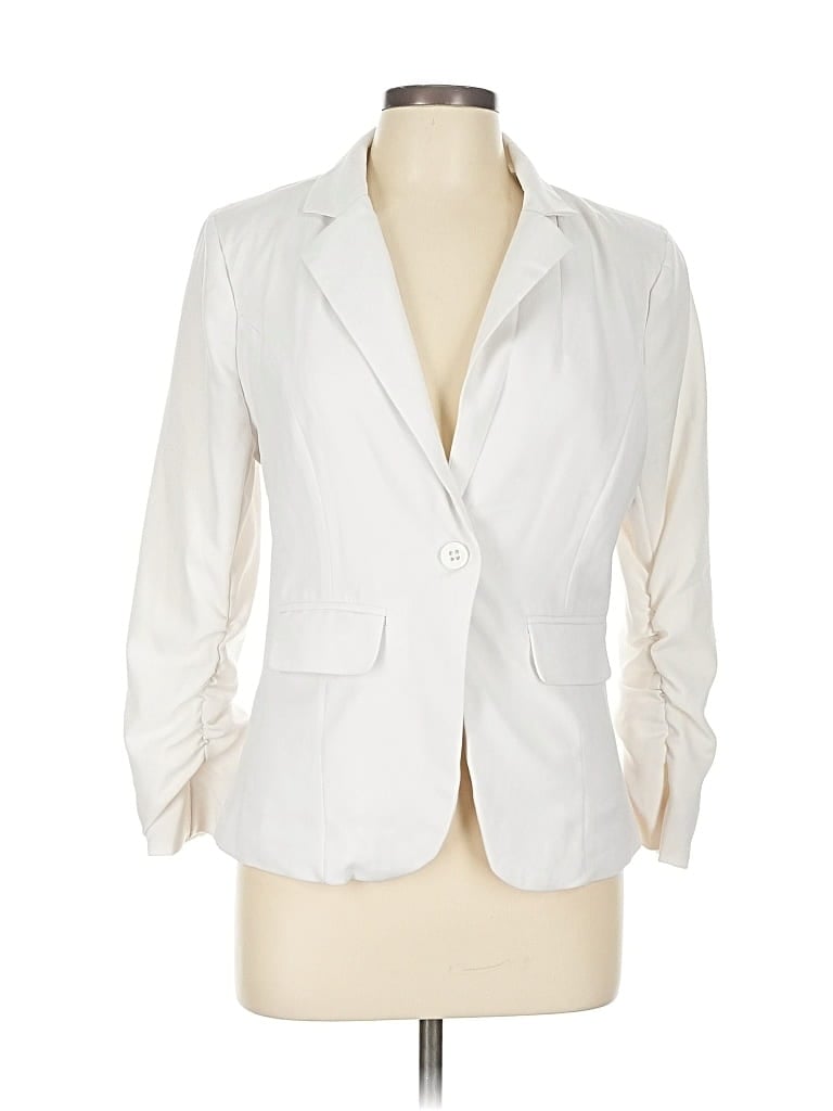 Pre-owned Active Usa Blazer Jacket In White