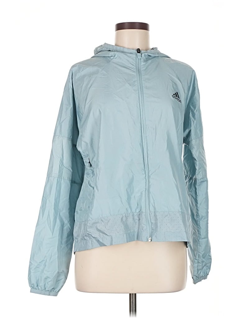 Pre-owned Adidas Originals Windbreaker Jacket In Blue