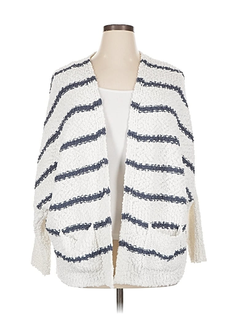 Pre-owned C&c California Cardigan Sweater In White