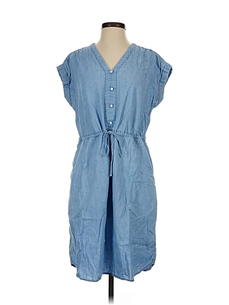 Pre-owned Time And Tru Casual Dress In Blue