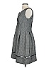 Taylor 100% Polyester Chevron-herringbone Gray Casual Dress Size 4 - photo 5