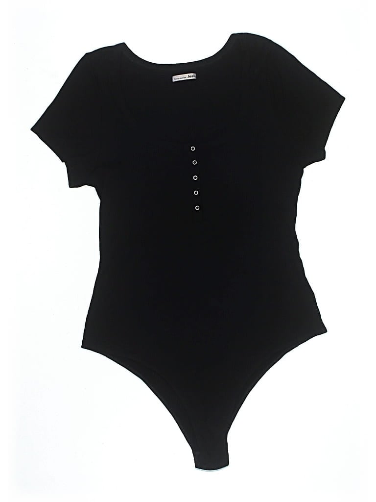 Pre-owned Reformation Jeans Bodysuit In Black