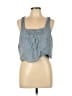 Heartloom 100% Ramie Blue Sleeveless Blouse Size L - photo 1