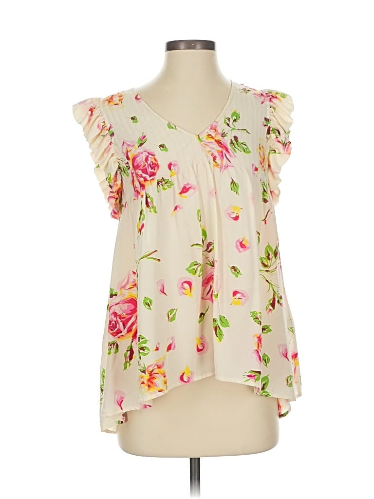 Pre-owned Joie Sleeveless Silk Top Ivory Sweetheart Neckline Tops In White