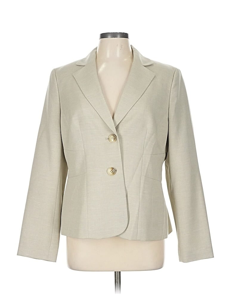 Pre-owned Black Label By Evan Picone Blazer Jacket In White