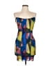 Blanc Graphic Blue Cocktail Dress Size L - photo 1