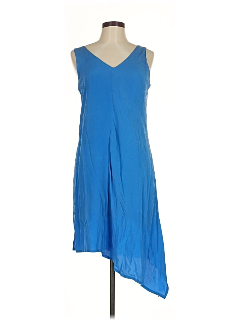 Pre-owned Ecru Casual Dress In Blue