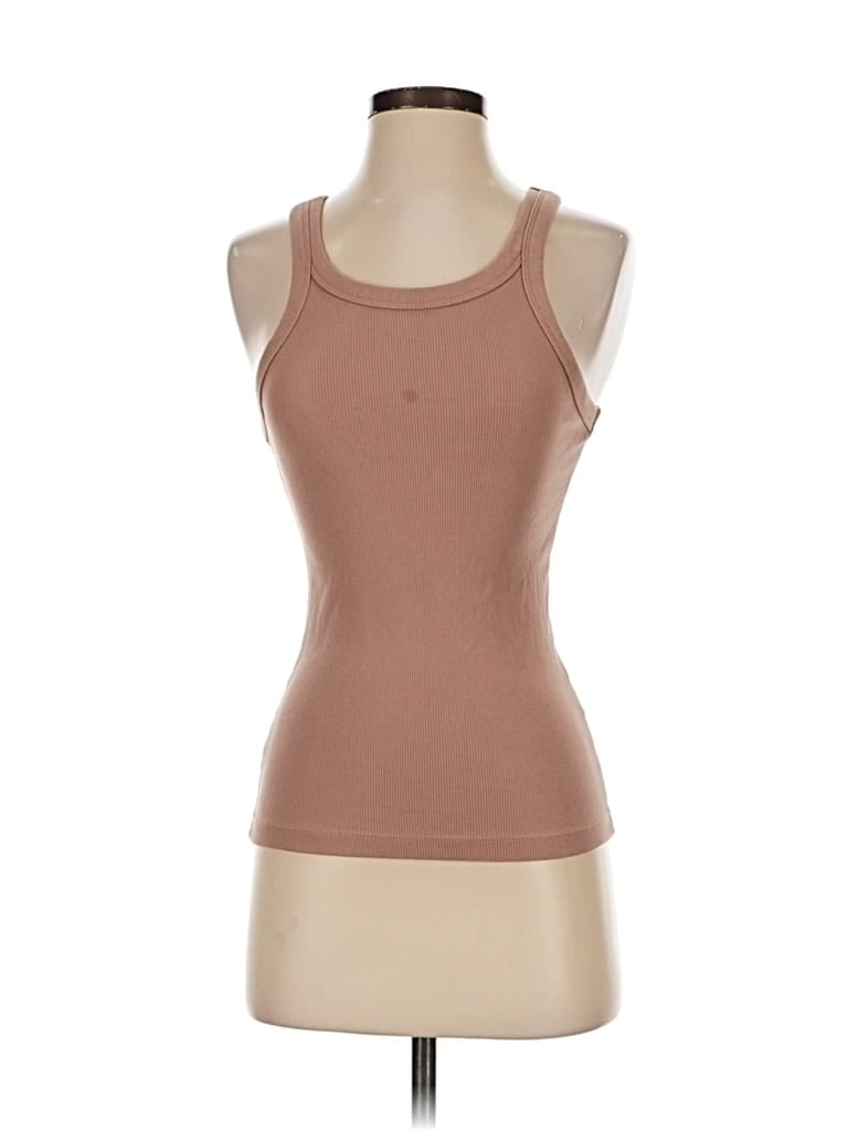 Pre-owned H&m Active Tank Top In Brown
