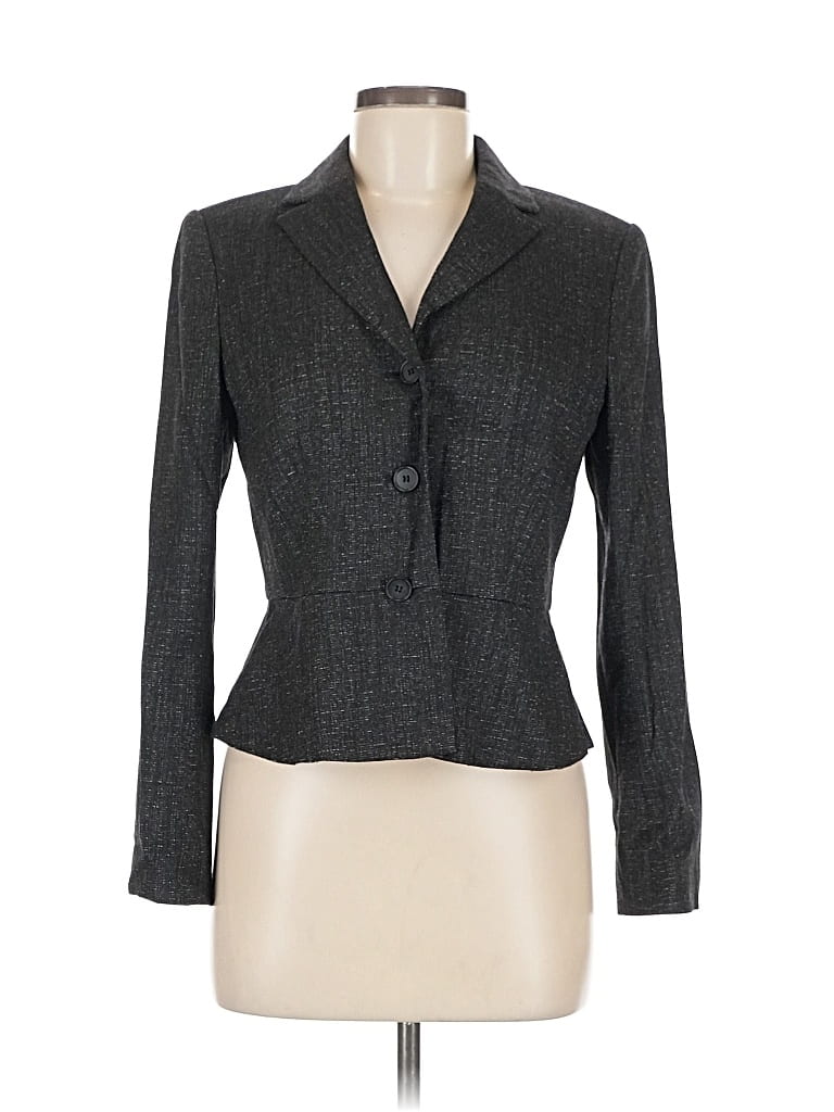 Pre-owned Ann Taylor Blazer Jacket In Gray